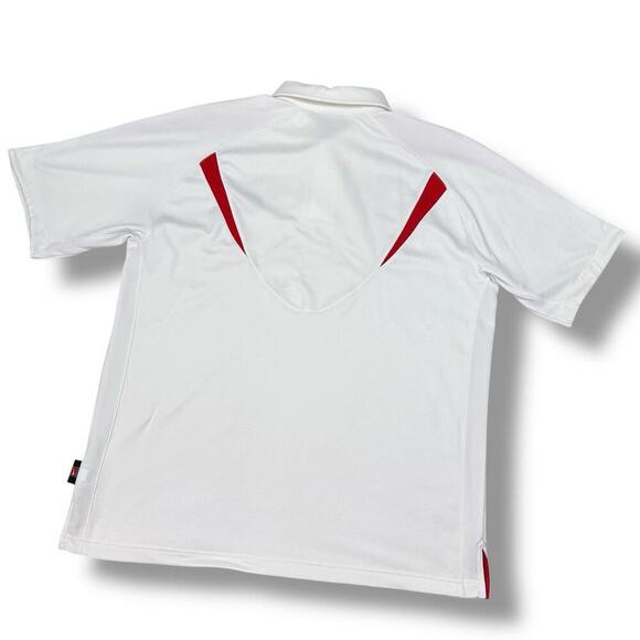 Vintage Nike UGA Georgia Bulldogs Golf Polo Shirt Mens Large White Short Sleeve - Picture 3 of 11